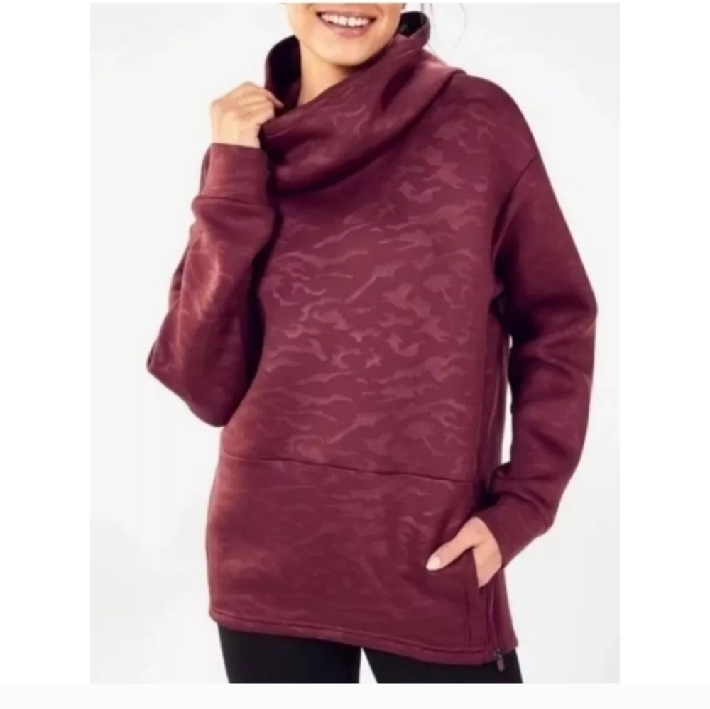 Fabletics Size Medium Oversized Front Pocket Side… - image 1